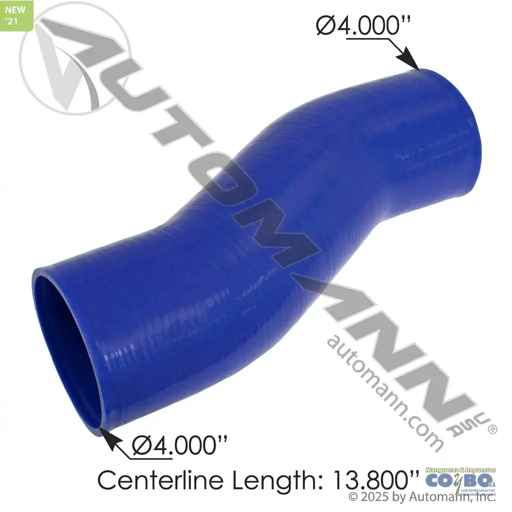 MANG.SILICON IZQ CASCADIA DD15 4X13 3/4