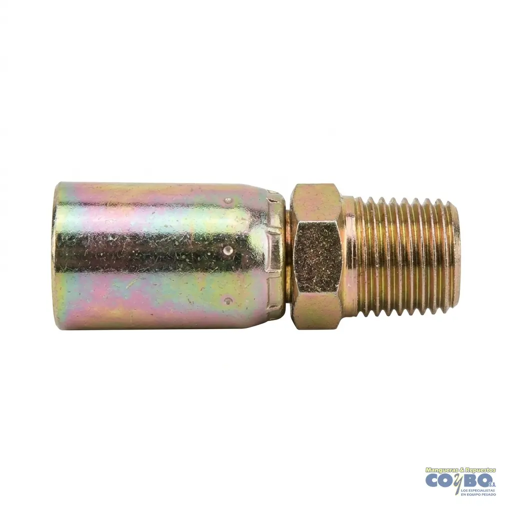 ACOPLE M NPT 1/4 P/MANG TEFLON 5/16