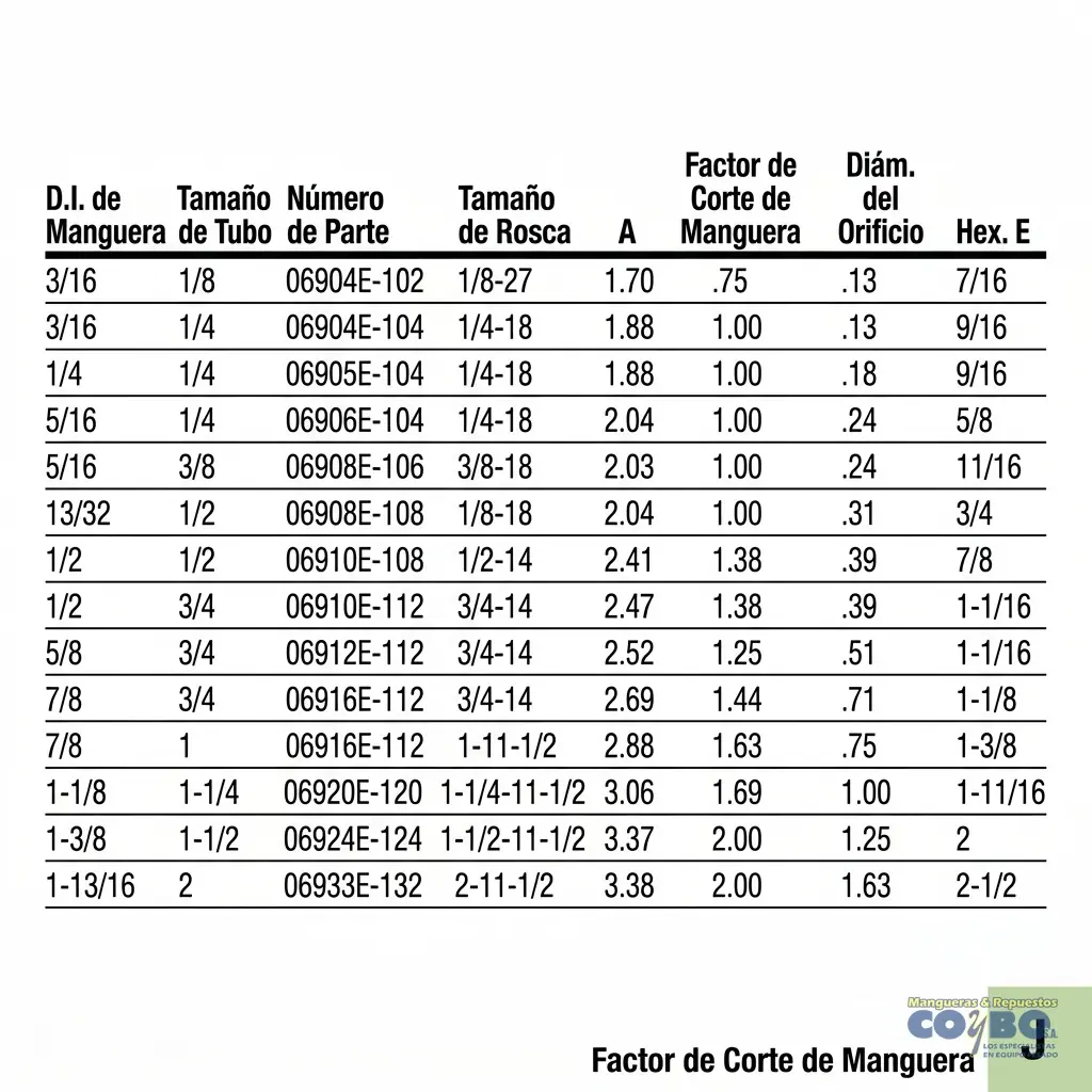 ACOPLE M NPT 1/4 P/MANG TEFLON 5/16 - Miniatura 2