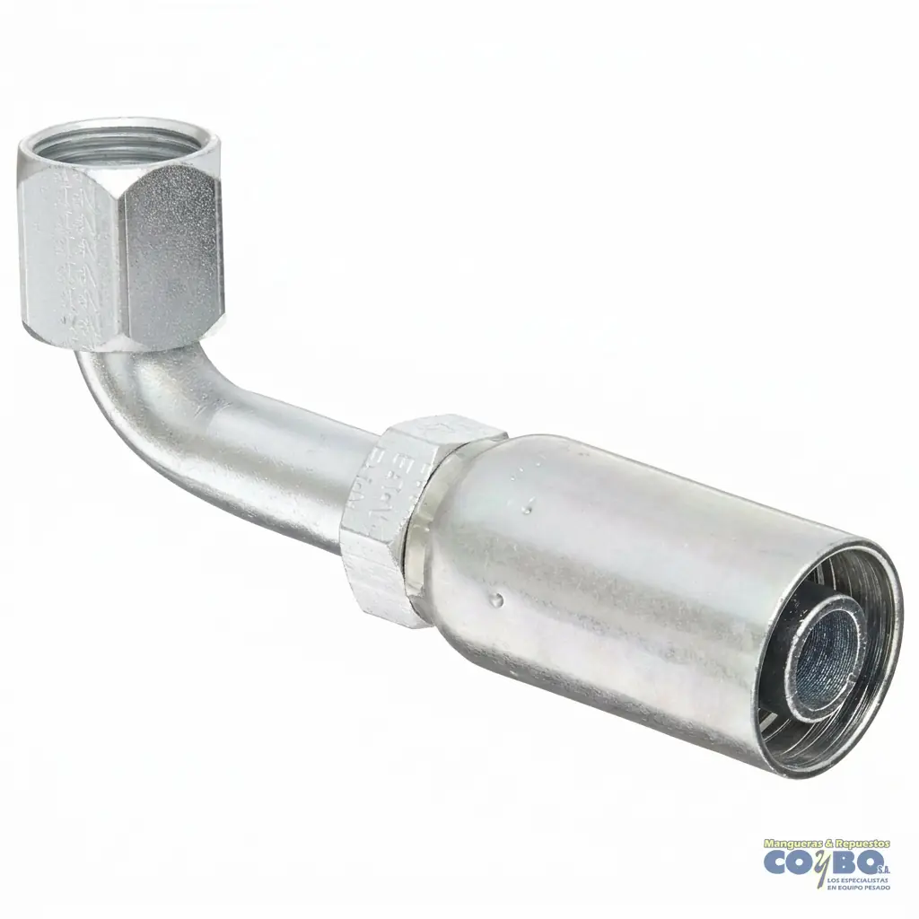 ACOPLE H CAT 3/8 90 P/MANG TEFLON 3/8 - Imagen 1