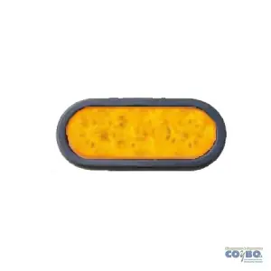 FAROL OVALADO COMPLETO 12LEDS AMBAR