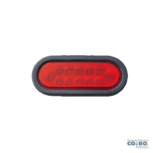 FAROL OVALADO COMPLETO 12LEDS ROJO