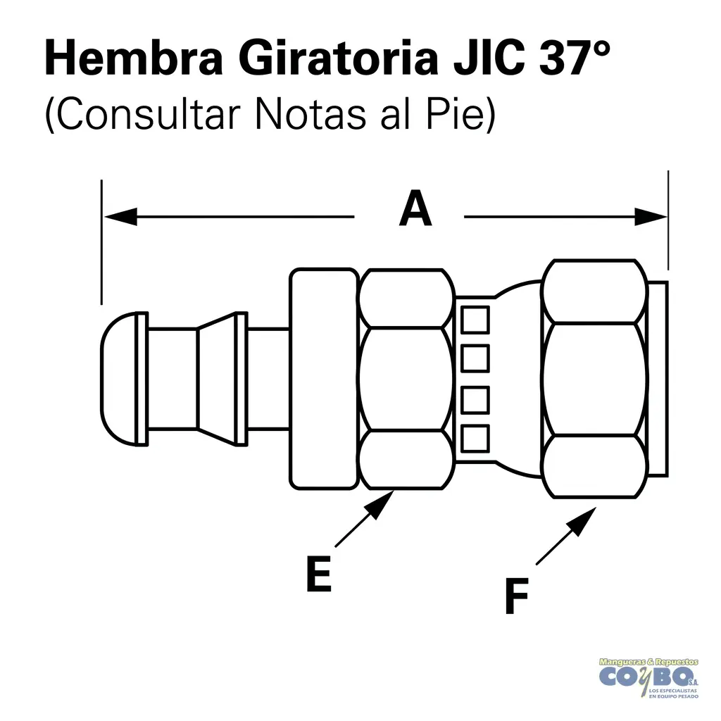 FITTING ESPIGA 5/16 A H  JIC 5/16 - Miniatura 2