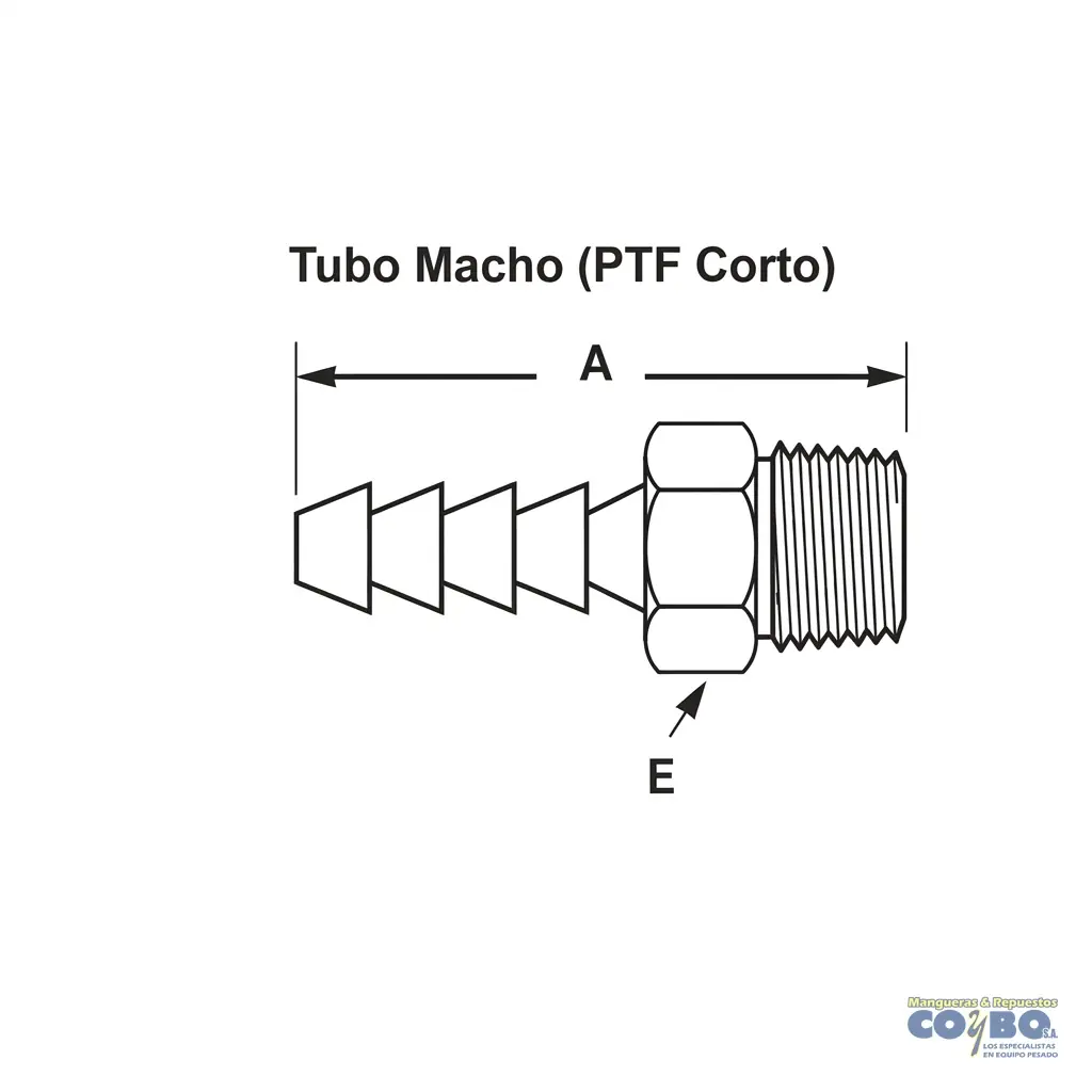 FITTING ESPIGA 1/8 A M NPT 1/8 - Miniatura 2