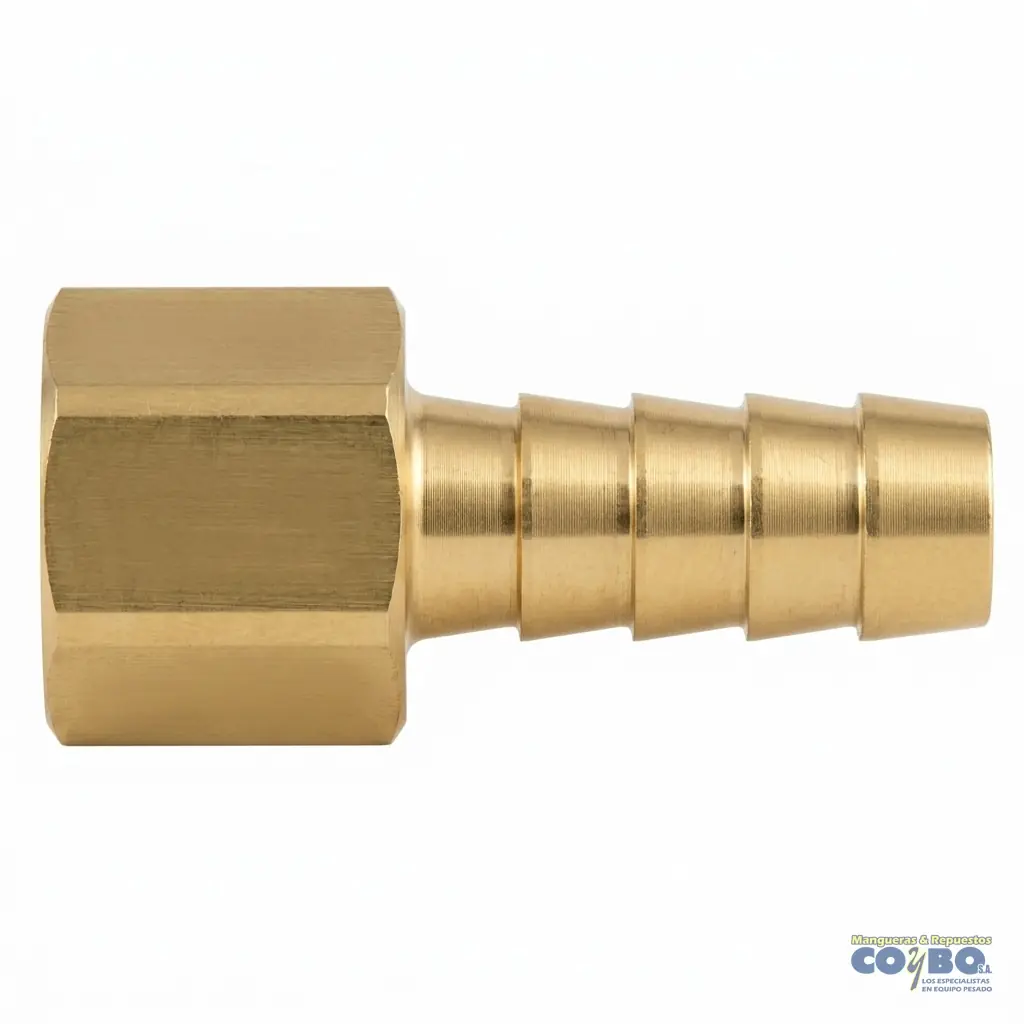 FITTING ESPIGA 1/4 A H NPT 1/8 FIJO - Imagen 1