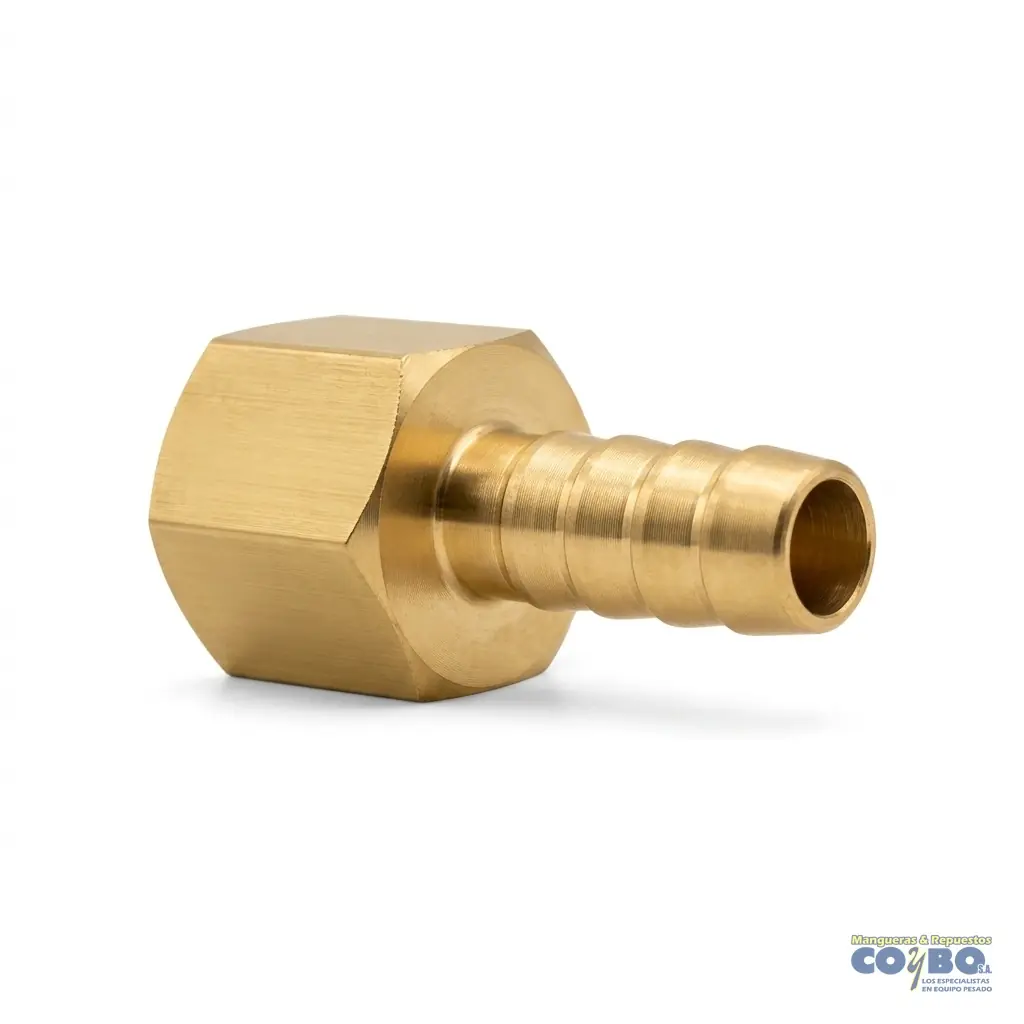 FITTING ESPIGA 3/8 A H NPT 3/8 FIJO - Imagen 1