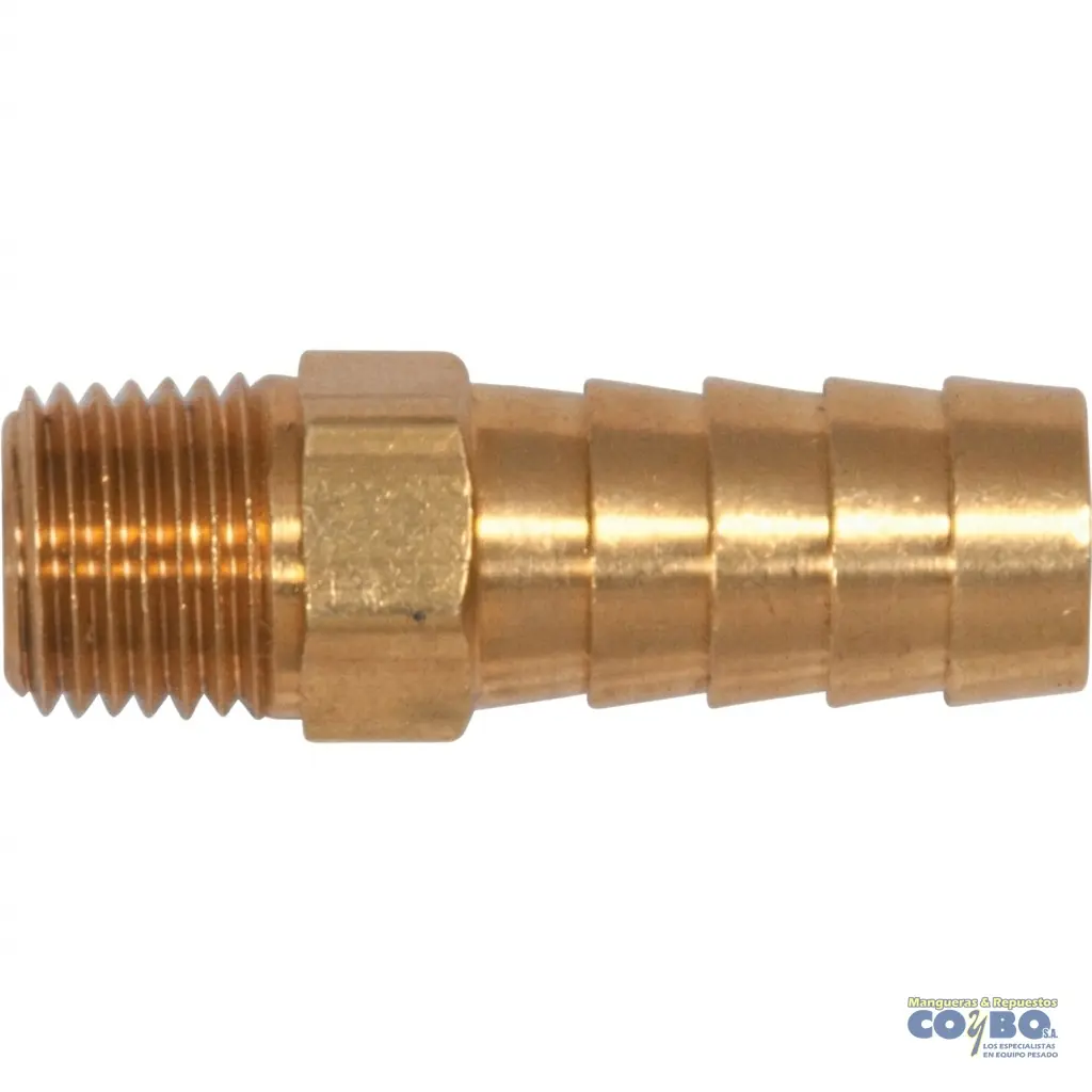 FITTING ESPIGA 1/2 A M NPT 1/4 - Imagen 1