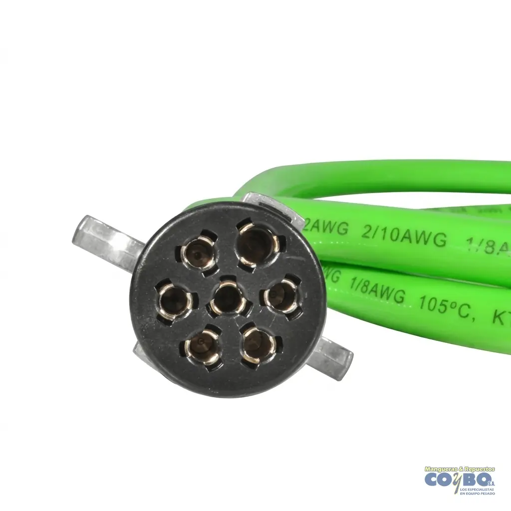 CABLE 7 VIAS15 PIES LISO ABS C/CONECTOR - Imagen 1