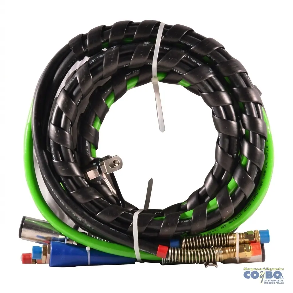 CABLE ESPIRAL 7 LINEAS C/ABS 3X15 PIES - Imagen 1