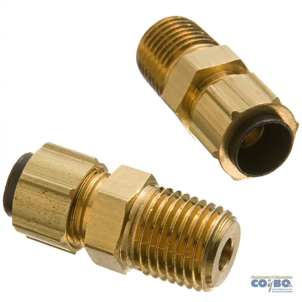 FITTING MANG 1/4 M NPT 1/16 - Imagen 1