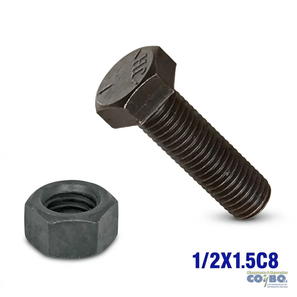 TORNILLO Y TUERCA GRADO 8