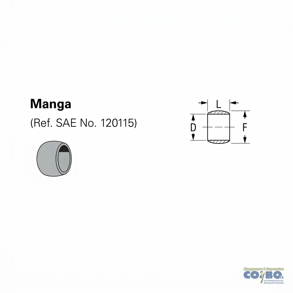CONO PARA MANGUERA NYLON 3/8 X3 - Miniatura 2