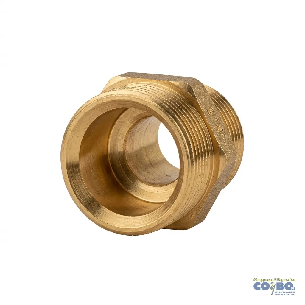 FITTING M P/ FRENOS 3/8 A M NPT 3/8 - Miniatura 2