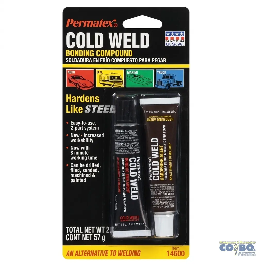 LOC WELD SOLDADURA EN FRIO P/ALTA TEMP.