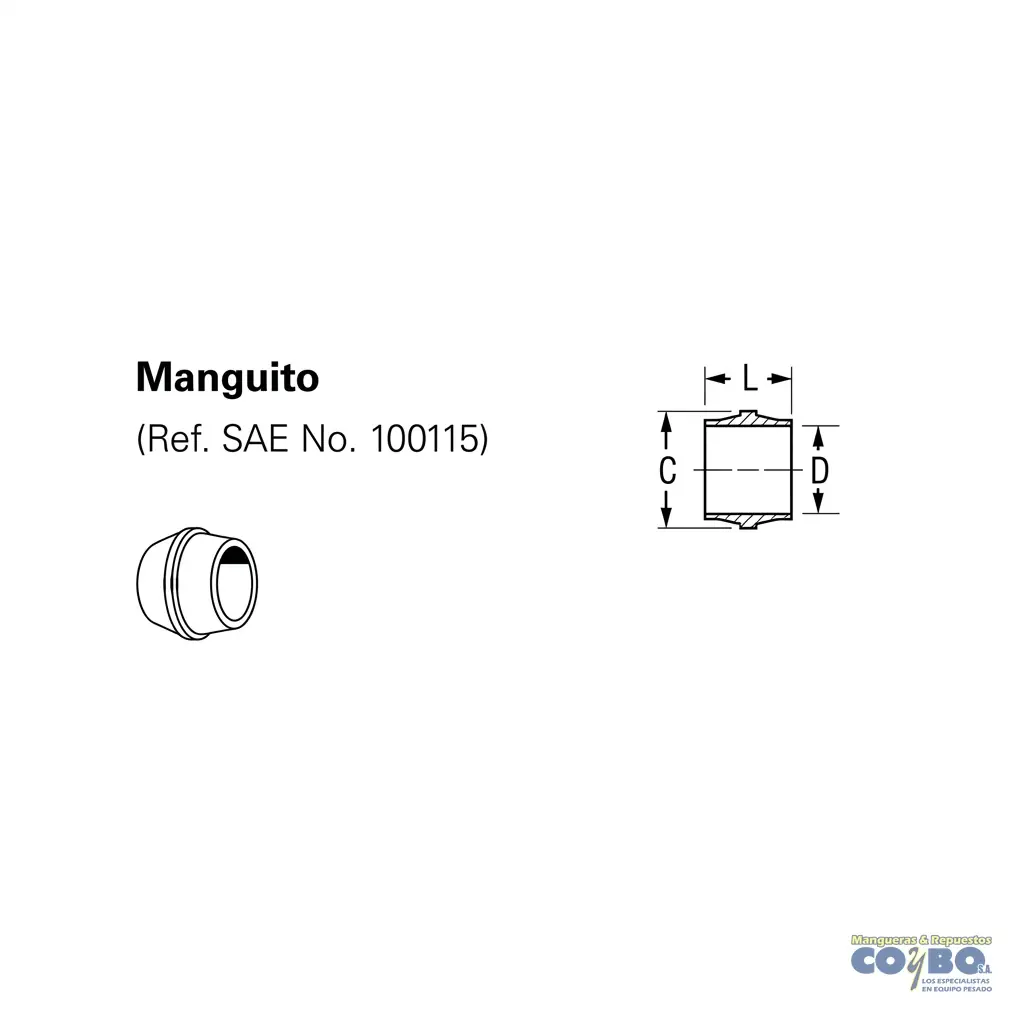 CONO P/ NYLON 3/4 X3 - Miniatura 2