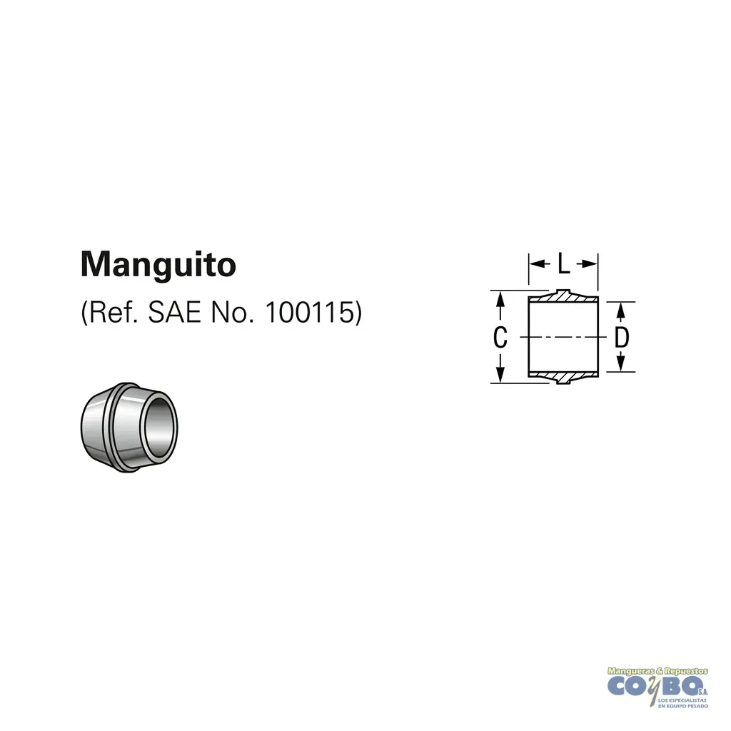 CONO PARA MANGUERA NYLON 1/2 X3 - Miniatura 2