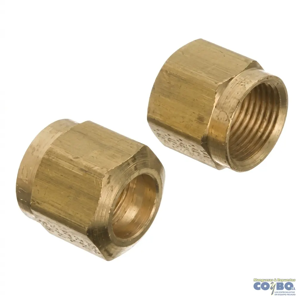 TUERCA CORTA PARA TUBO 1/4 - Imagen 1