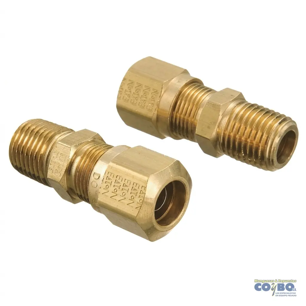 FITTING MANG 3/8 M NPT 1/2 CON GUIA - Imagen 1