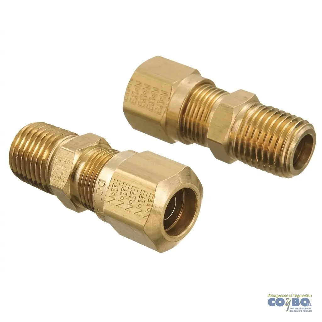 FITTING MANG 1/2 M NPT 1/2 CON GUIA - Imagen 1