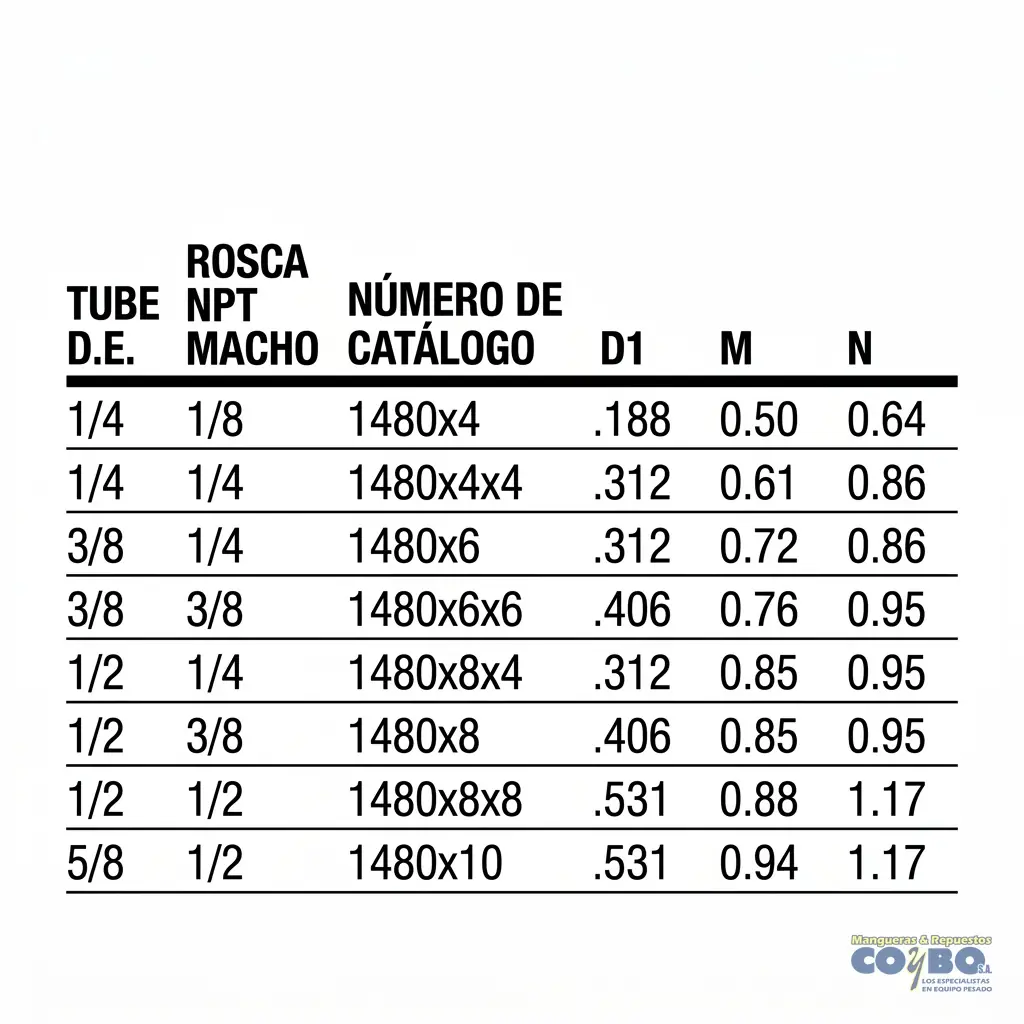 FITTING 45 GRADOS MANG 1/4 A MACHO 1/8 N - Miniatura 3