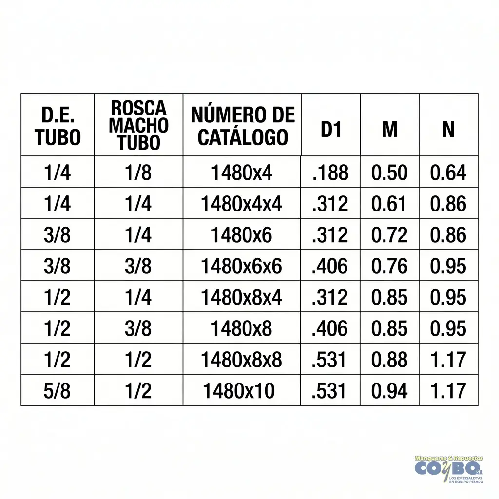 CONECTOR 3/8-3/8 45 CON GUÍA - Miniatura 3