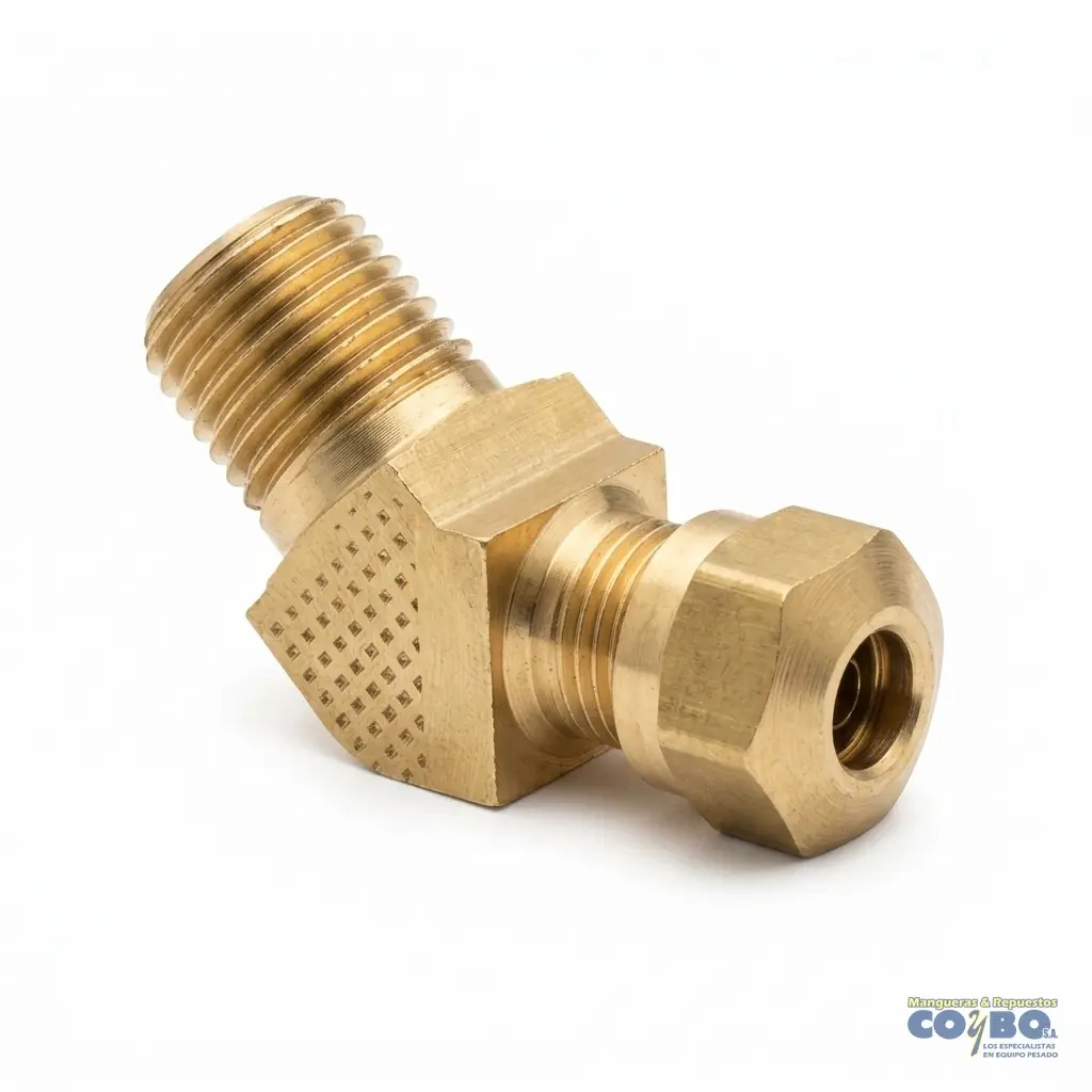 CONECTOR 1/2-1/2 45 CON GUÍA - Imagen 1