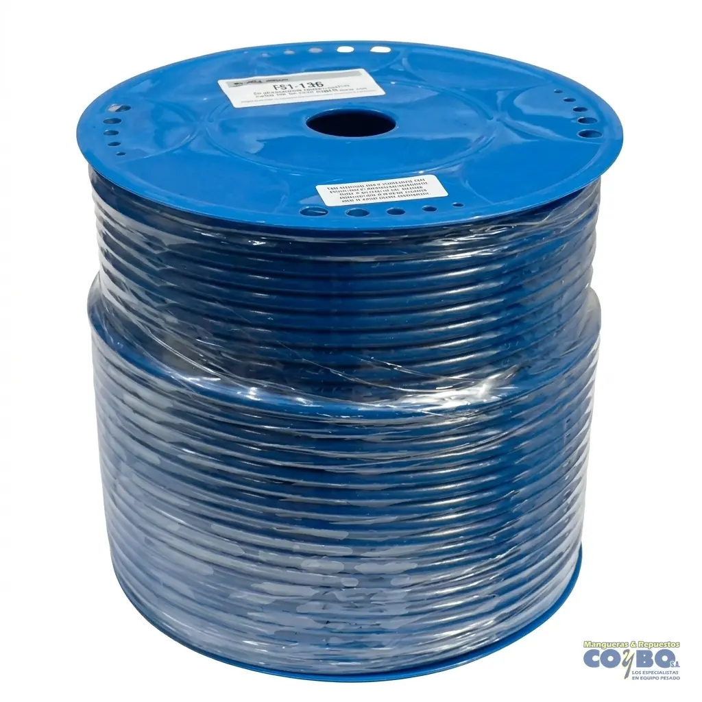 MANG 1/4 NYLON PASO AIRE AZUL - Imagen 1