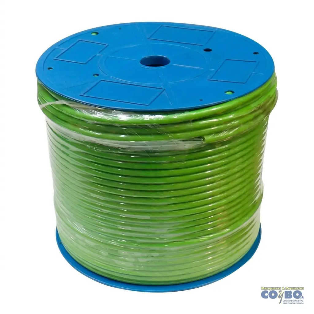 MANG 3/8 NYLON PASO AIRE VERDE - Imagen 1