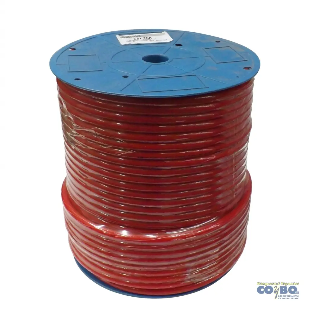 MANG 3/8 NYLON PASO AIRE ROJA - Imagen 1