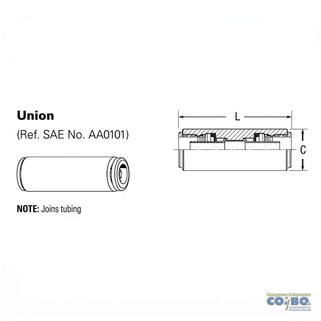 UNION RAPIDA MANG 5/32 - Miniatura 2