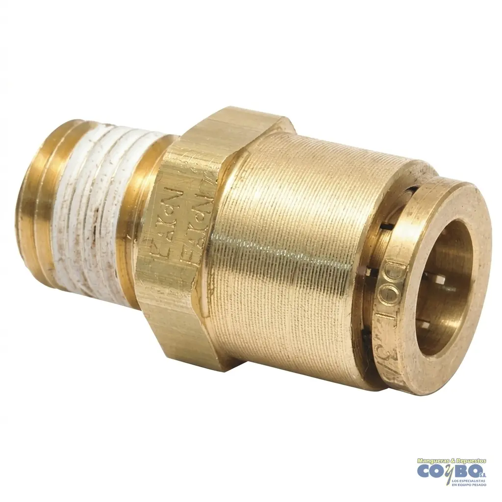 FITTING RAPIDO P/ MANG 1/4 A M NPT 1/8 - Imagen 1