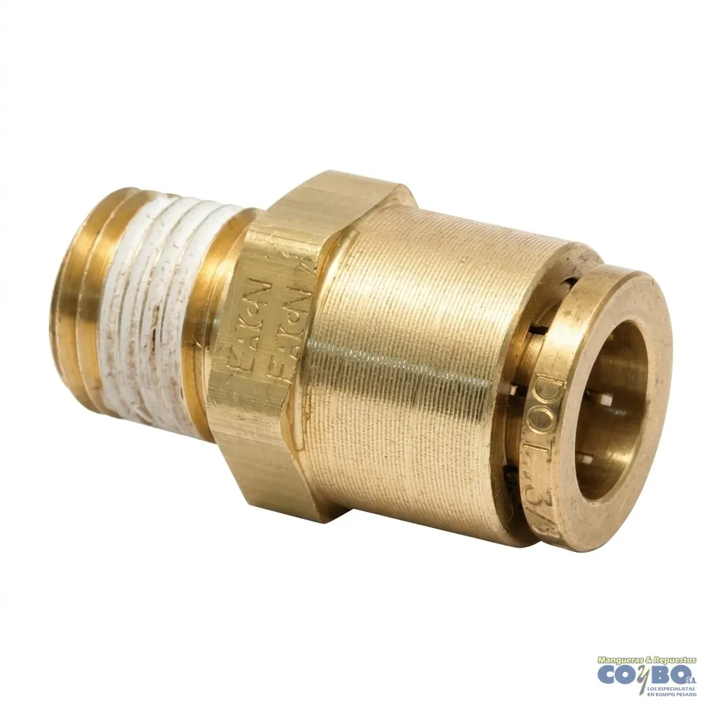 FITTING RAPIDO P/ MANG 3/8 A M NPT 3/8 - Imagen 1