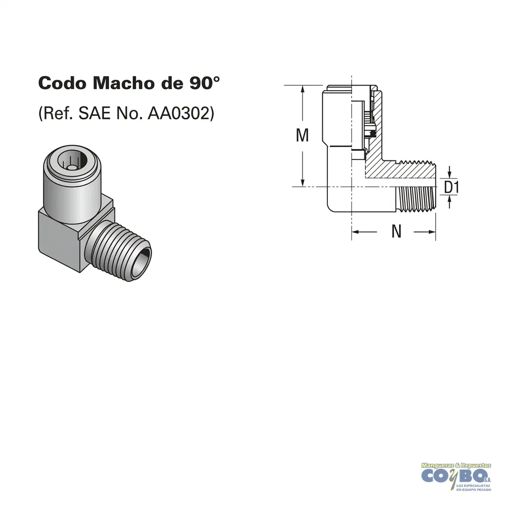 CONECT QUICK 90 MANG 5/32-1/8NPT - Miniatura 2