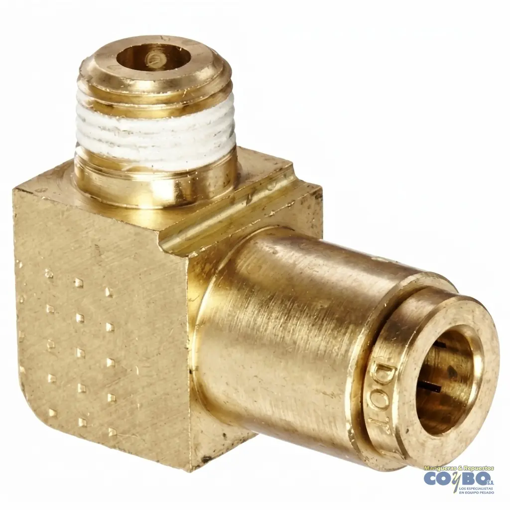 FITTING 90 RAPIDO P/MANG 1/4 A M NPT 1/8 - Imagen 1