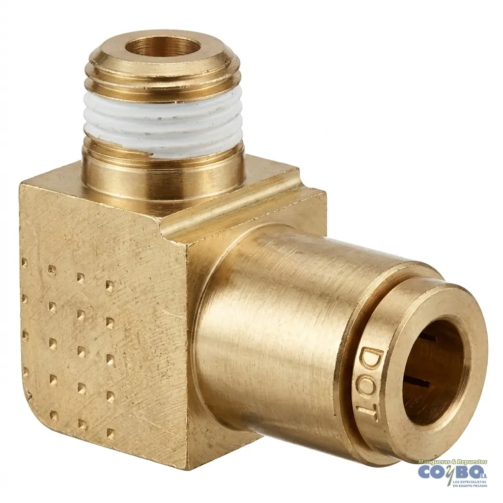FITTING 90 RAPIDO P/MANG 1/4 A M NPT 1/4 - Imagen 1