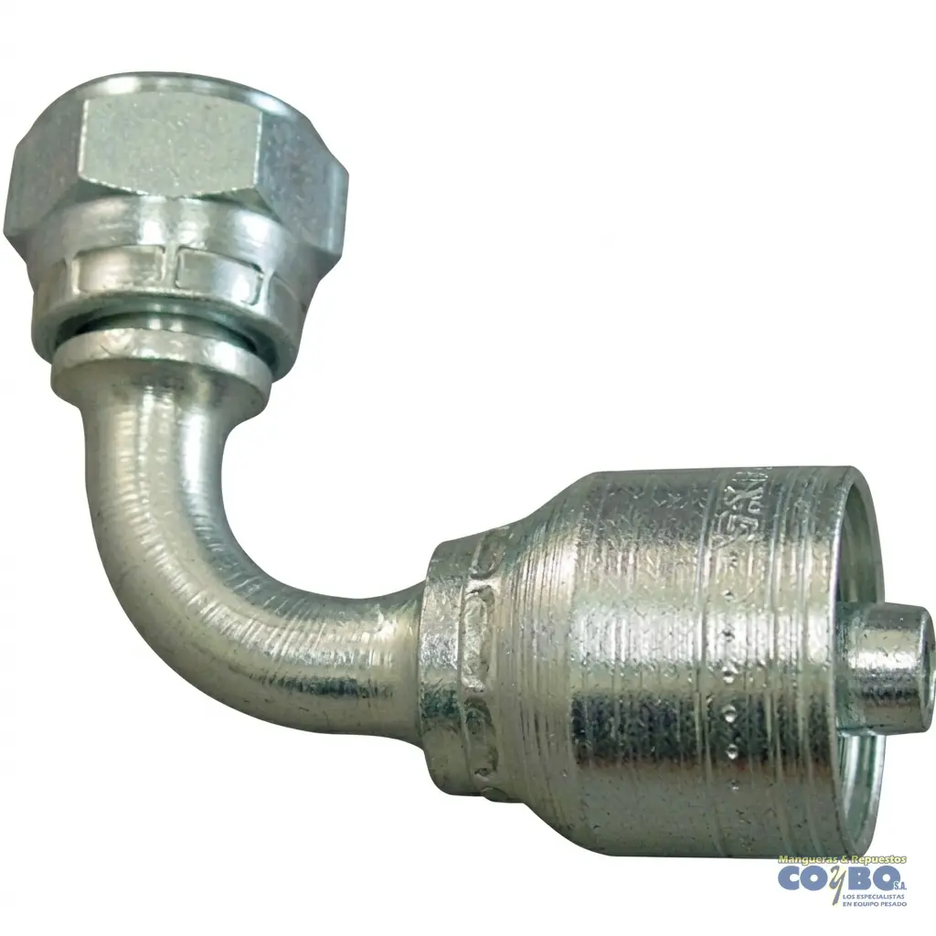 AC H BSPP 1/4 90 A MANG 1/4 R1/R2 - Imagen 1