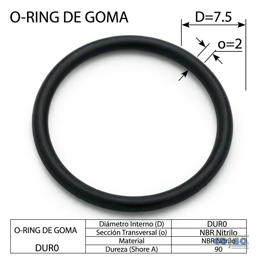 ORING 1/8  5-1/8X5-3/8 1X2 - Imagen 1