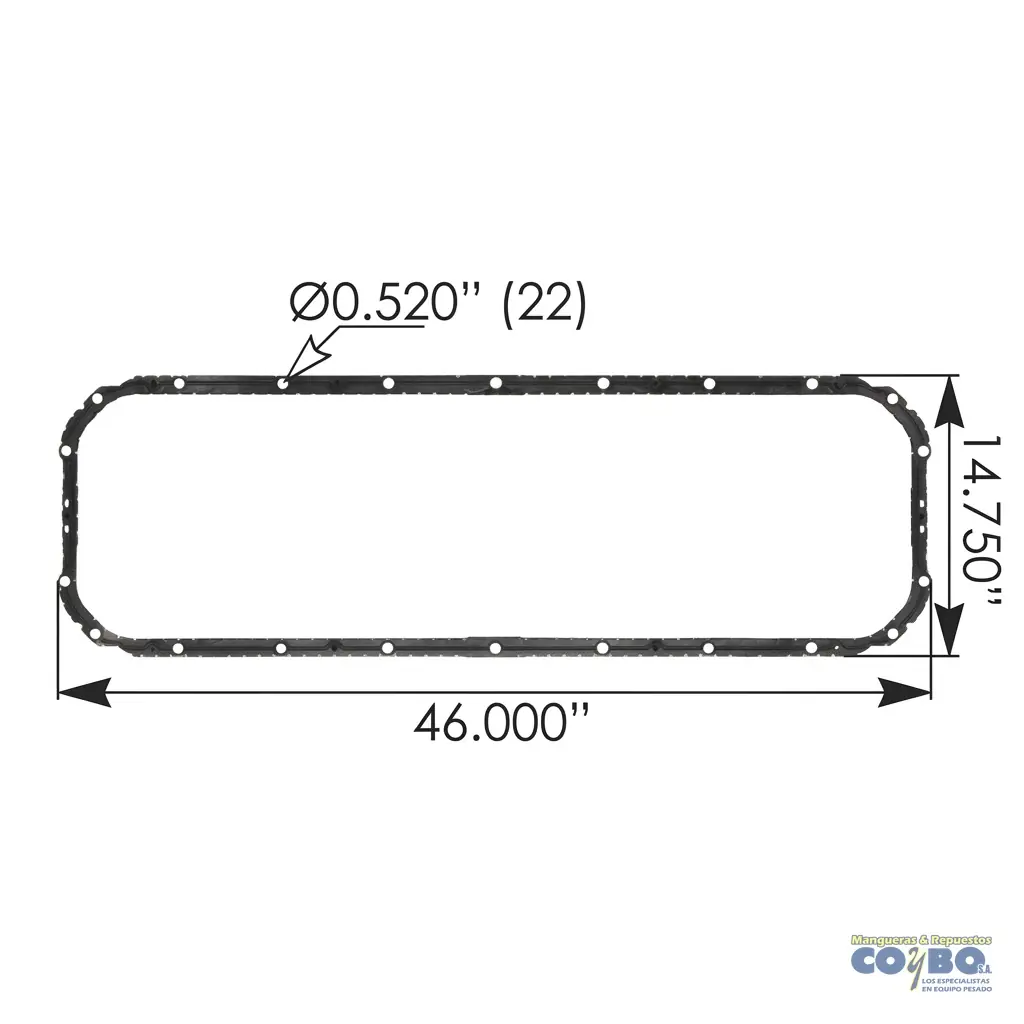 EMPAQUE CARTER MP8 VOLVO D13 - Imagen 1