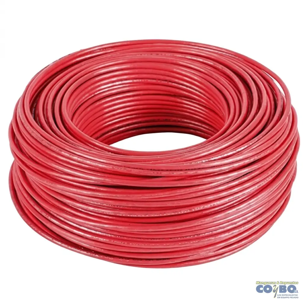 CABLE AUTOMOTRIZ #12 30MTS ROJO CARRUCHA - Imagen 1