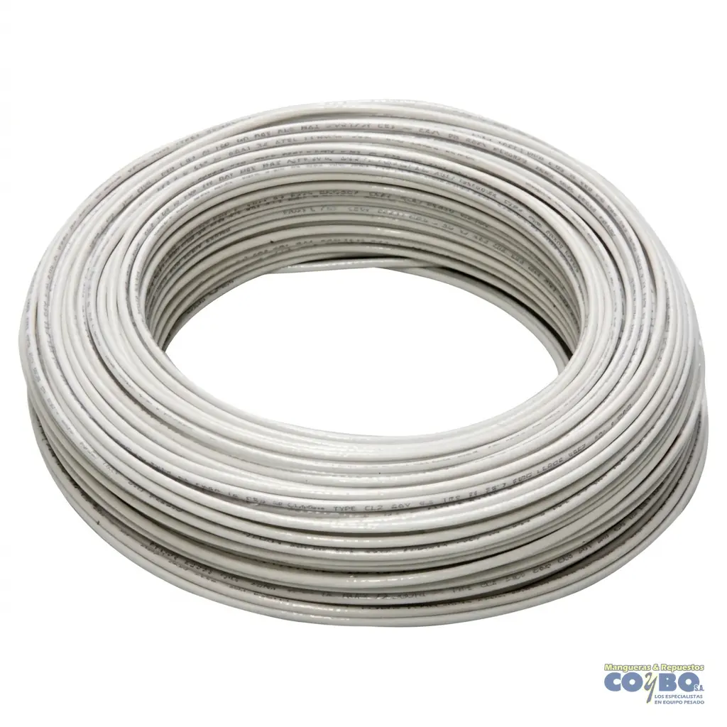 CABLE AUTOMOTRIZ #16 30MTS BLANCO CARRUC - Imagen 1