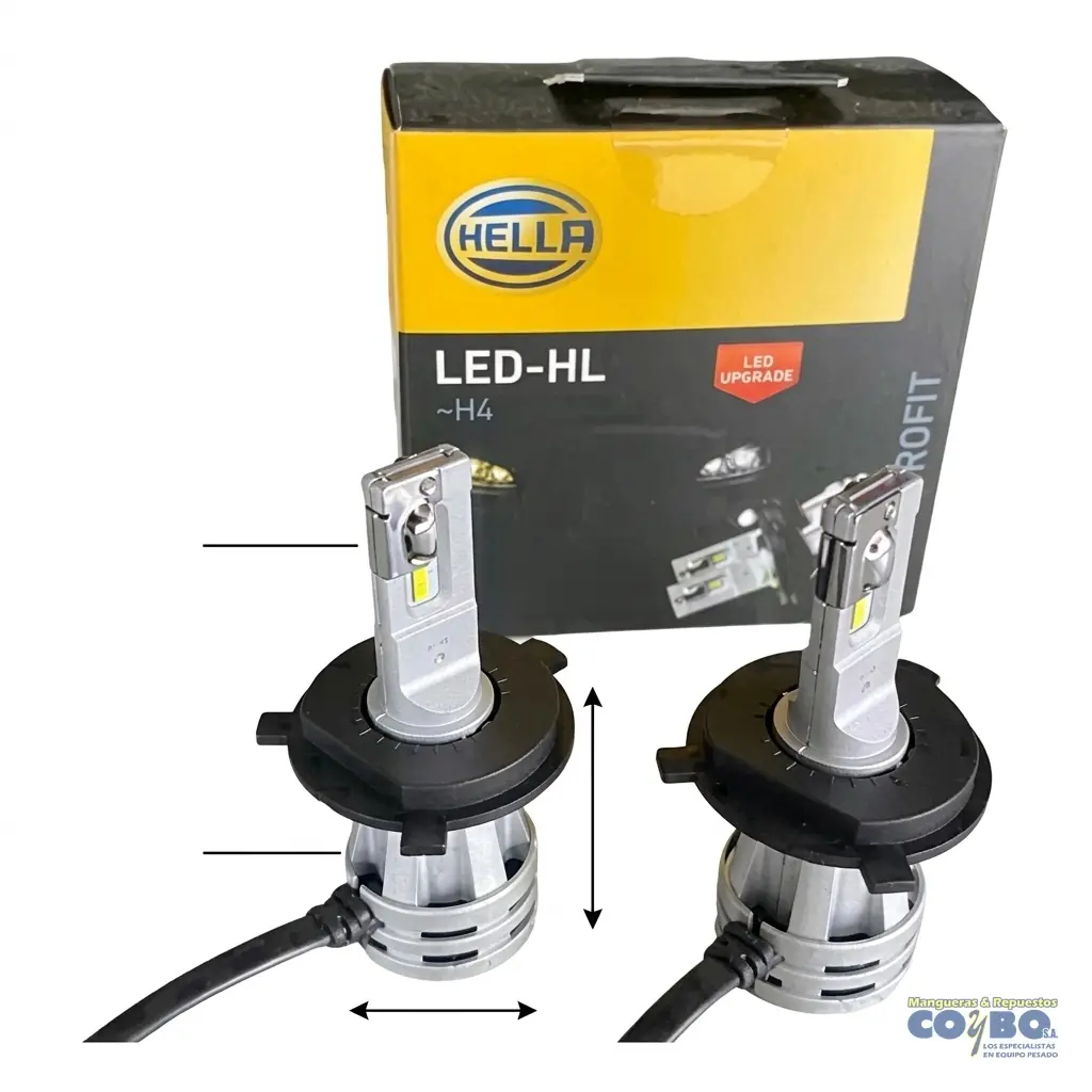 JGO BOMBILLO H4 LED 12/24 HELLA 24W 6500