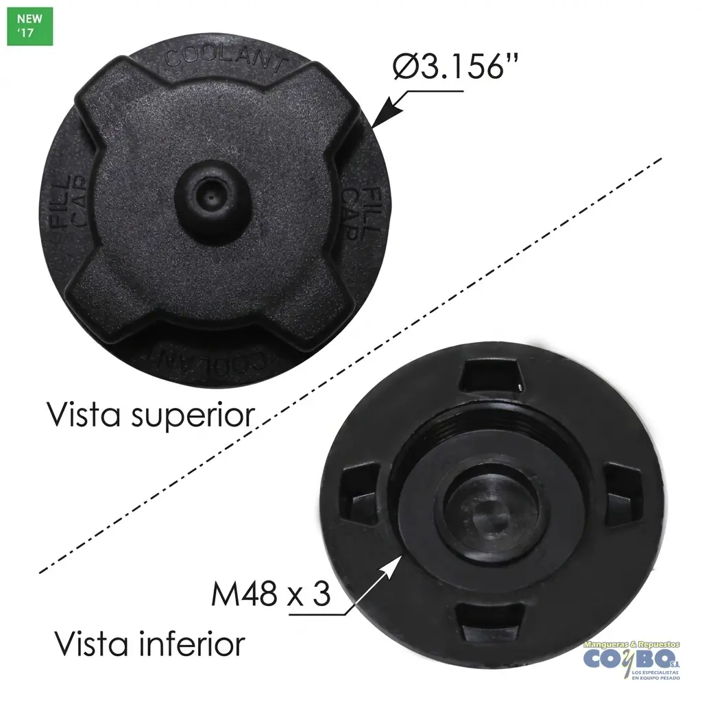 TAPON COOLANT PINNACLE VISION VOLVO - Imagen 1
