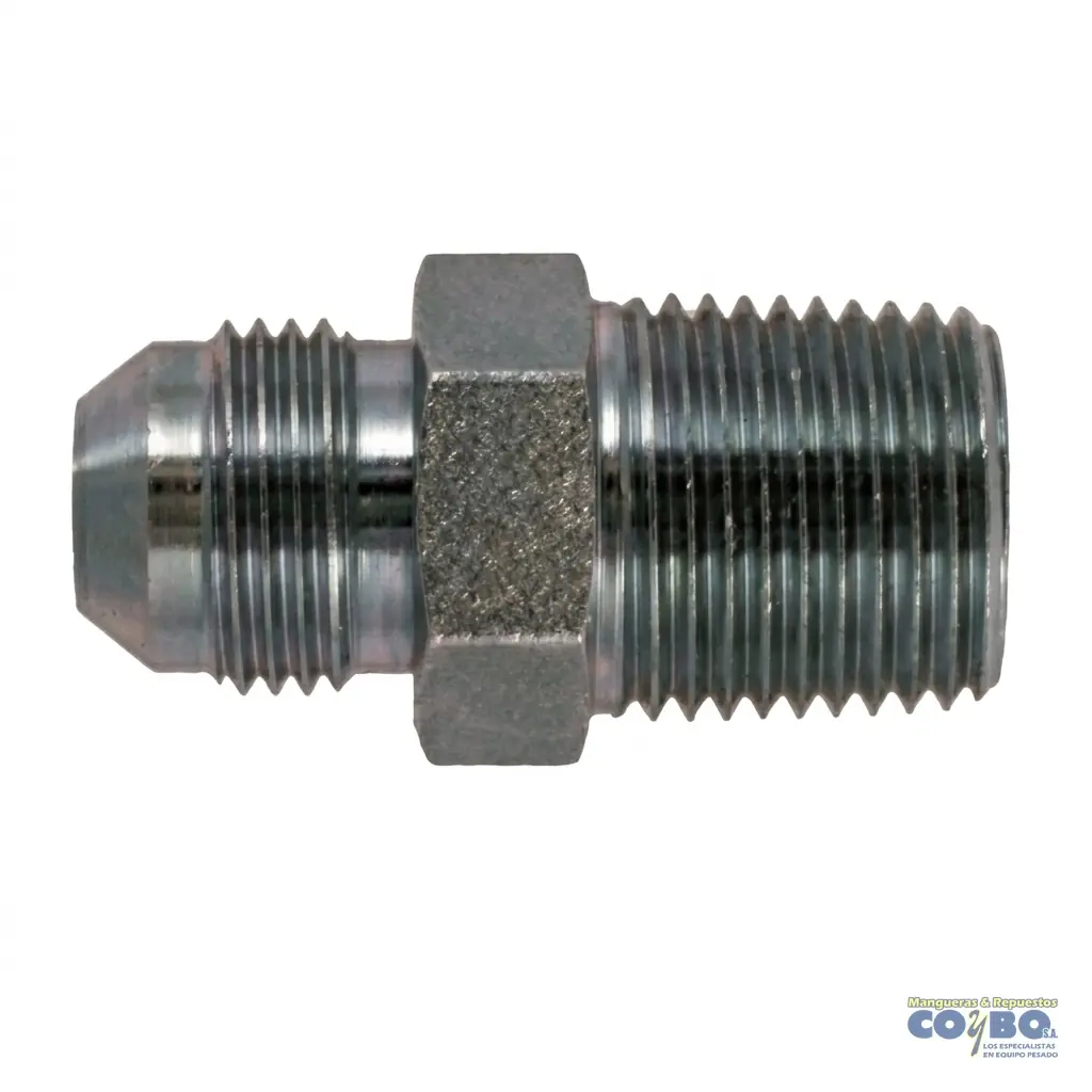 CONEC C5205 M JIC 1/4 A M NPT 3/8 - Imagen 1