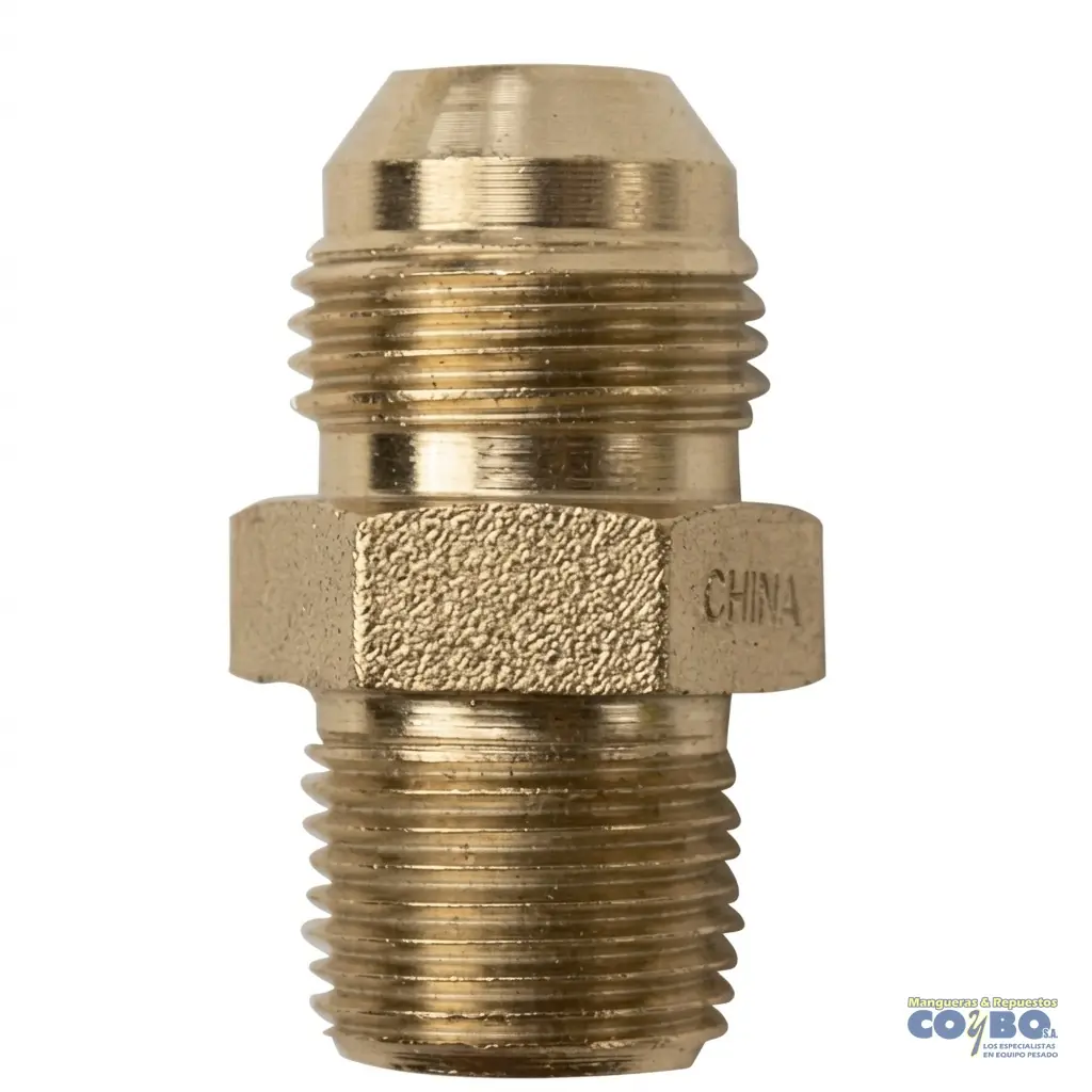 CONEC C5205 M JIC 1/2 A M NPT 3/8 - Imagen 1