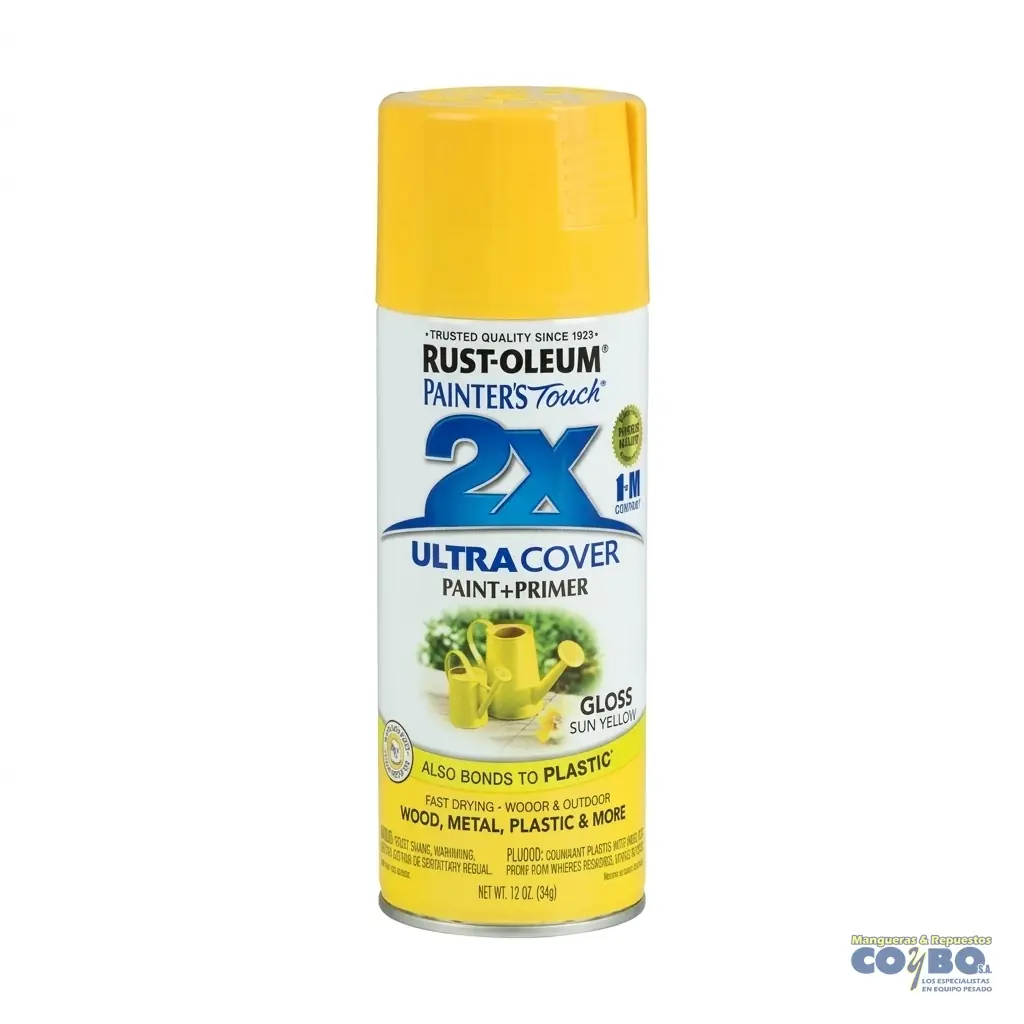 PINTURA SPRAY AMARILLO SOL RUSTOLEUM - Imagen 1