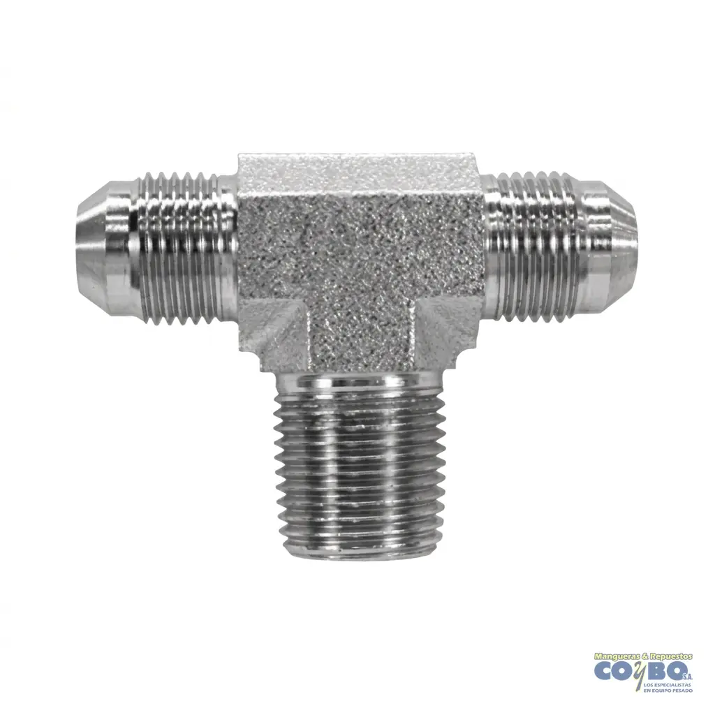 TEE M JIC 3/8 A M 3/8 NPT CENTRAL - Imagen 1