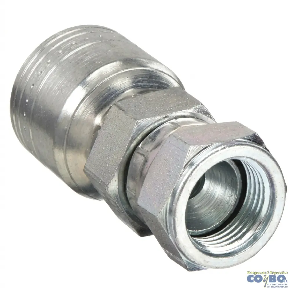 AC H JIS BSPP 3/8 A MANG 3/8 R1R2 - Imagen 1