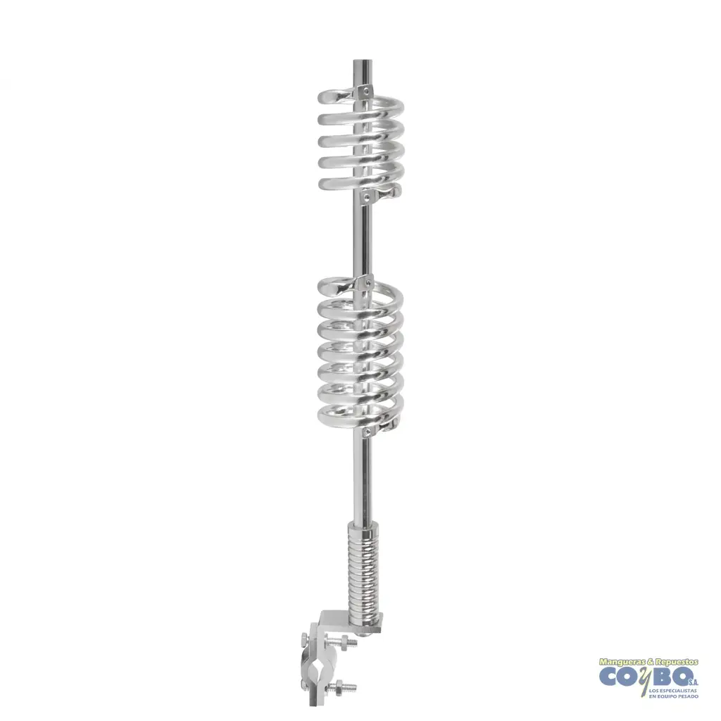 ANTENA 2 RESORTES, CROMADA,94CM/37" - Miniatura 2