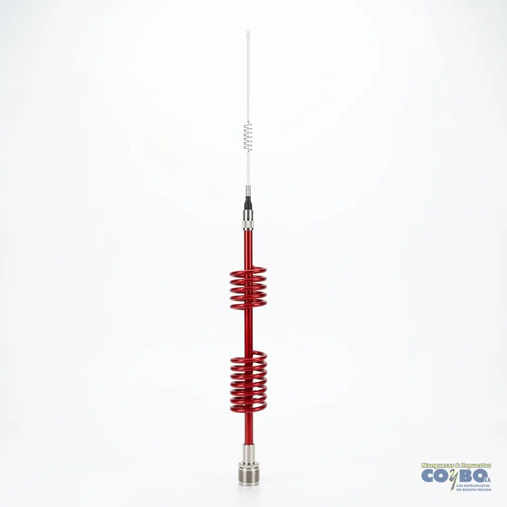 ANTENA 2 RESORTES ROJA,  (94CM/37" - Imagen 1