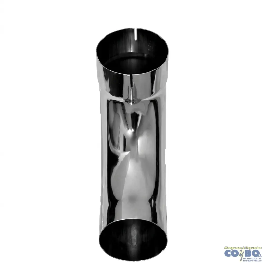 CODO MUFLA CROMADO 90°, 5" ID/OD LAO 15" - Miniatura 3